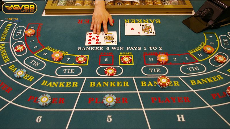 Baccarat AEV99 có 3 cửa đặt cược phổ biến để lựa chọn